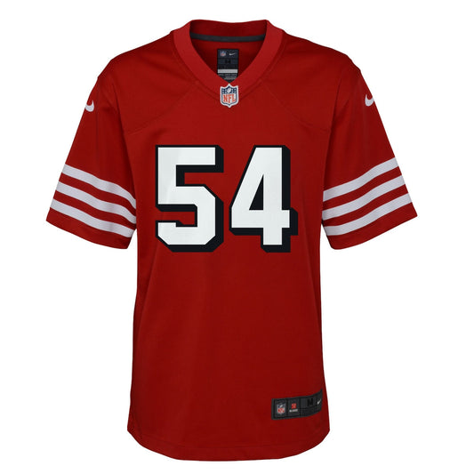 Boys' Grade School Fred Warner Nike 49ers Game Jersey - Red