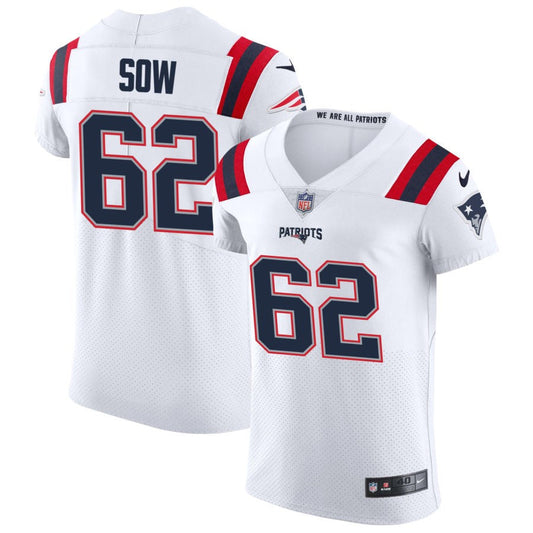 Sidy Sow New England Patriots Nike Vapor Elite Jersey - White