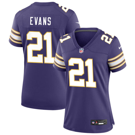 Akayleb Evans Minnesota Vikings Nike Women's Classic Game Jersey - Purple