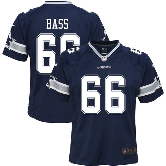 T.J. Bass Dallas Cowboys Nike Youth Game Jersey - Navy