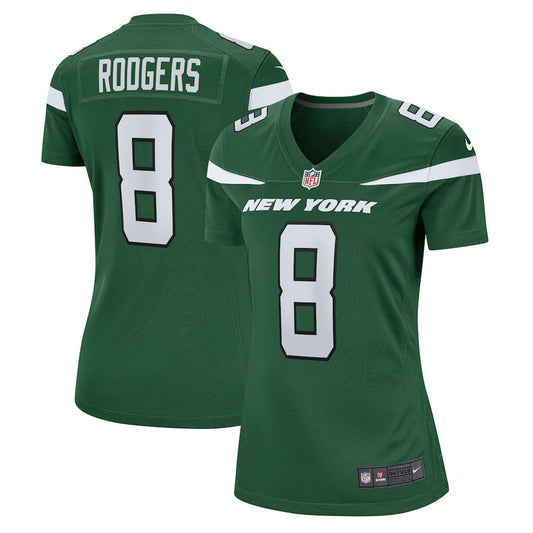 Women's New York Jets Aaron Rodgers Game Jersey - Green