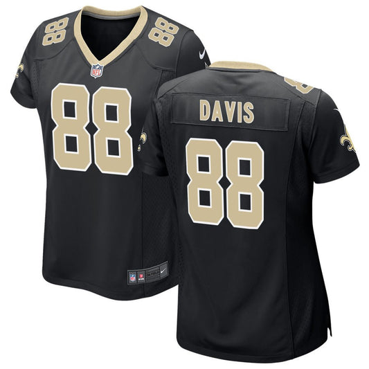 Shaquan Davis New Orleans Saints Nike Women's Game Jersey - Black