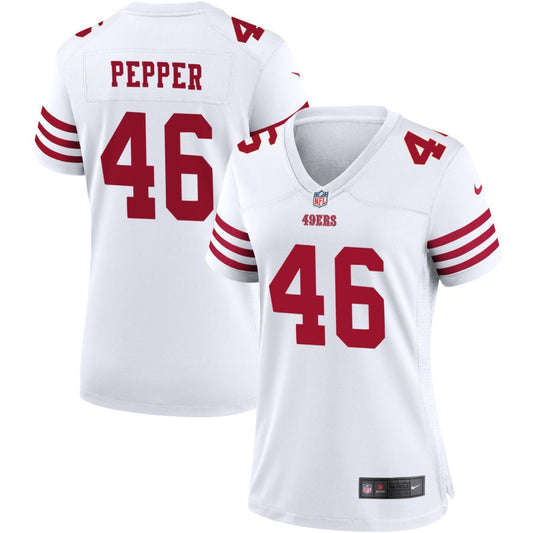 Taybor Pepper San Francisco 49ers Nike Women's Game Jersey - White