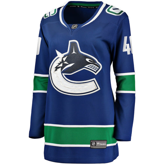 Women's Elias Pettersson Fanatics Canucks Home Breakaway Jersey - Blue