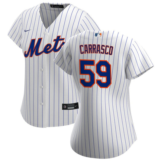 Carlos Carrasco New York Mets Nike Women's Home Replica Jersey - White