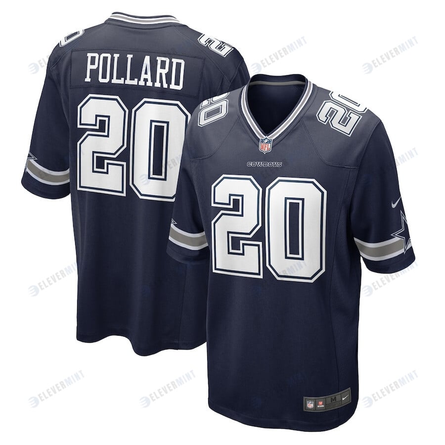 Tony Pollard 20 Dallas Cowboys Game Men Jersey - Navy