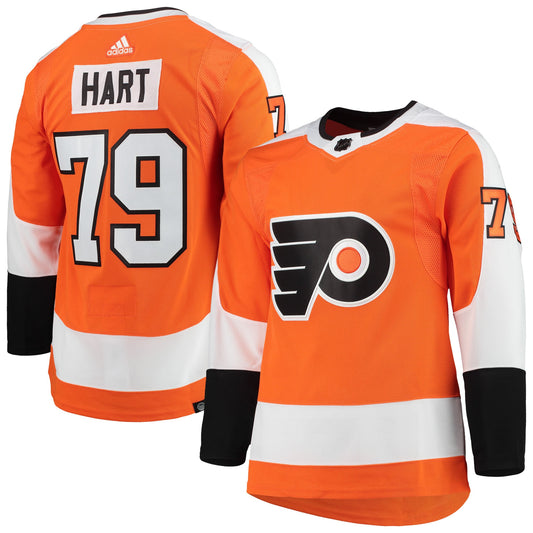 Carter Hart Philadelphia Flyers adidas Home Primegreen Authentic Pro Player Jersey - Orange