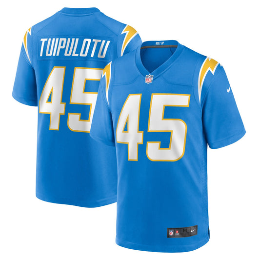 Tuli Tuipulotu Los Angeles Chargers Nike Team Game Jersey - Powder Blue