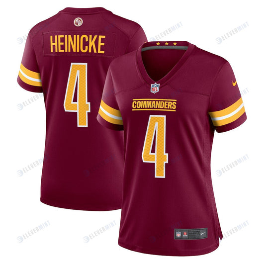 Taylor Heinicke Washington Commanders Women's Player Game Jersey - Burgundy