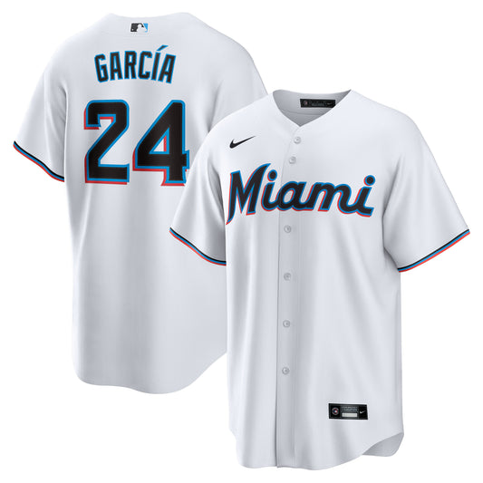 Avisa??l Garc??a Miami Marlins Nike Home  Replica Player Jersey - White