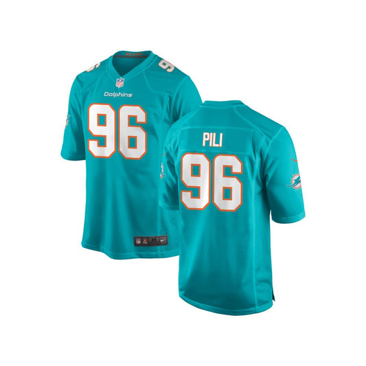 Brandon Pili Miami Dolphins Nike Youth Game Jersey - Aqua