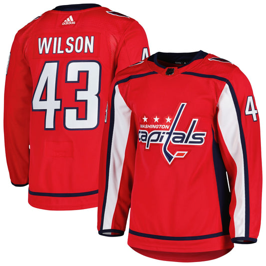 Tom Wilson Washington Capitals adidas Home Primegreen Authentic Pro Player Jersey - Red