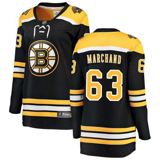 Brad Marchand Boston Bruins Fanatics Branded Women's Home Breakaway Jersey - Black