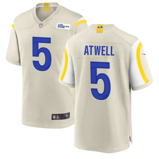 Tutu Atwell Nike Los Angeles Rams Game Jersey - Bone