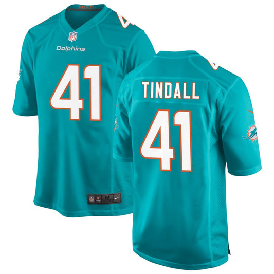 Channing Tindall Miami Dolphins Nike Game Jersey - Aqua