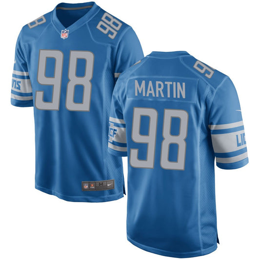 Brodric Martin Detroit Lions Nike Game Jersey - Blue