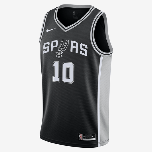 Spurs Icon Edition 2020 Nike NBA Swingman Jersey - Black/Flat Silver/White