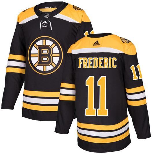 Trent Frederic Boston Bruins adidas Authentic Jersey - Black