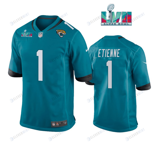 Travis Etienne 1 Jacksonville Jaguars Super Bowl LVII Super Bowl LVII Teal Men Game Jersey