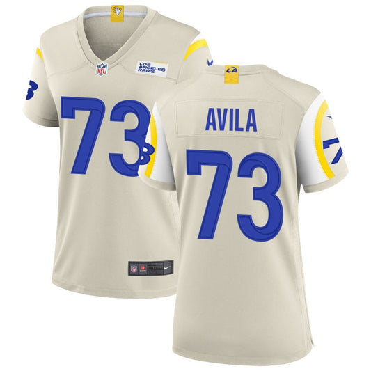 Steve Avila Nike Los Angeles Rams Women's Game Jersey - Bone