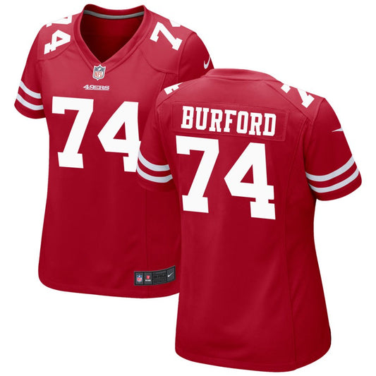 Spencer Burford San Francisco 49ers Nike Women's Game Jersey - Scarlet