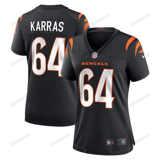 Ted Karras 64 Cincinnati Bengals Women's Game Jersey - Black