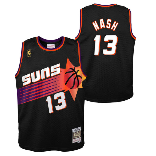 Youth Phoenix Suns Steve Nash Mitchell & Ness Black 1996-97 Hardwood Classics Swingman Jersey