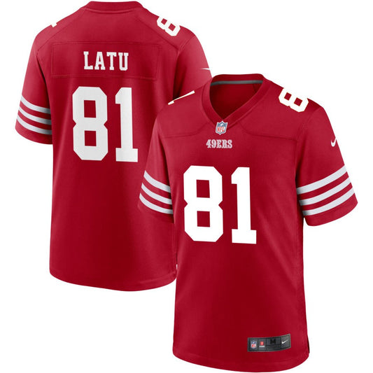 Cameron Latu San Francisco 49ers Nike Youth Game Jersey - Scarlet