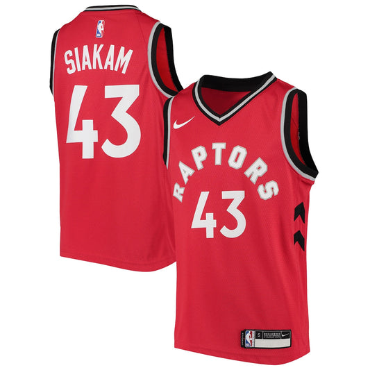 Boys' Grade School Pascal Siakam Nike Raptors Swingman Jersey Icon Edition - Red