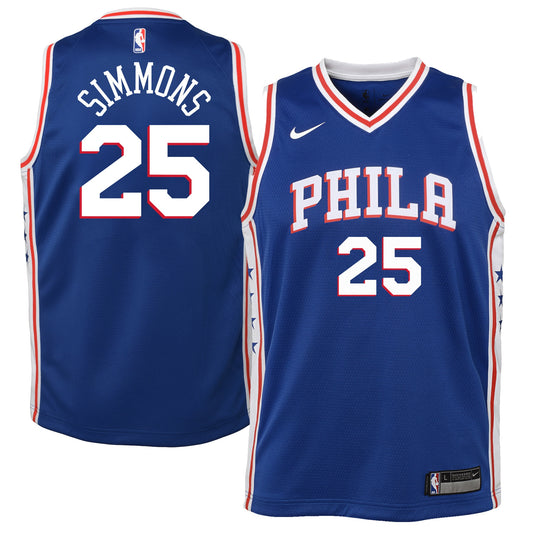 Ben Simmons Philadelphia 76ers Nike Youth Swingman Jersey Royal - Icon Edition