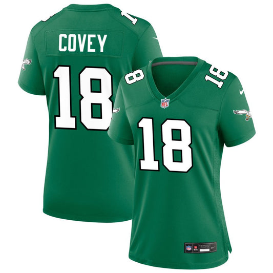 Britain Covey Philadelphia Eagles Nike Women's Alternate Game Jersey - Kelly Green