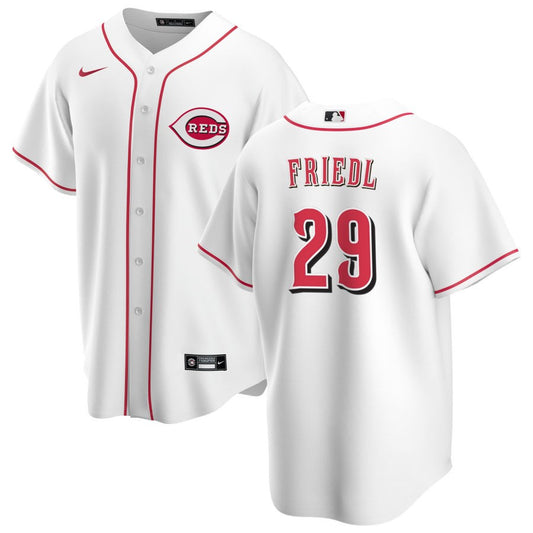 TJ Friedl Cincinnati Reds Nike Home Replica Jersey - White