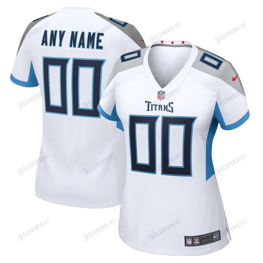 Tennessee Titans Women Custom Game Jersey - White