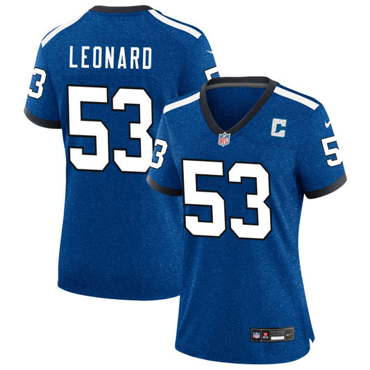 Shaquille Leonard Indianapolis Colts Nike Women's Indiana Nights Alternate Game Jersey - Royal