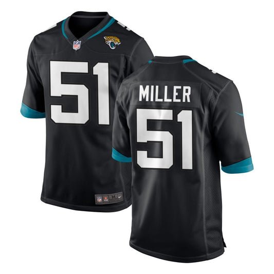 Ventrell Miller Jacksonville Jaguars Nike Youth Team Color Game Jersey - Black