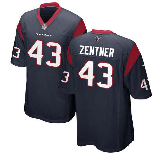 Ty Zentner Houston Texans Nike Game Jersey - Navy