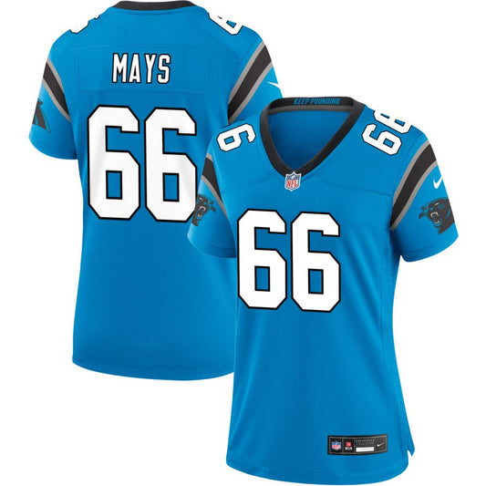 Cade Mays  Carolina Panthers Nike Women's Alternate Game Jersey - Blue