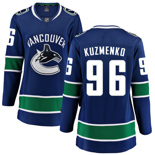 Andrei Kuzmenko Vancouver Canucks Fanatics Branded Women's Home Breakaway Jersey - Blue