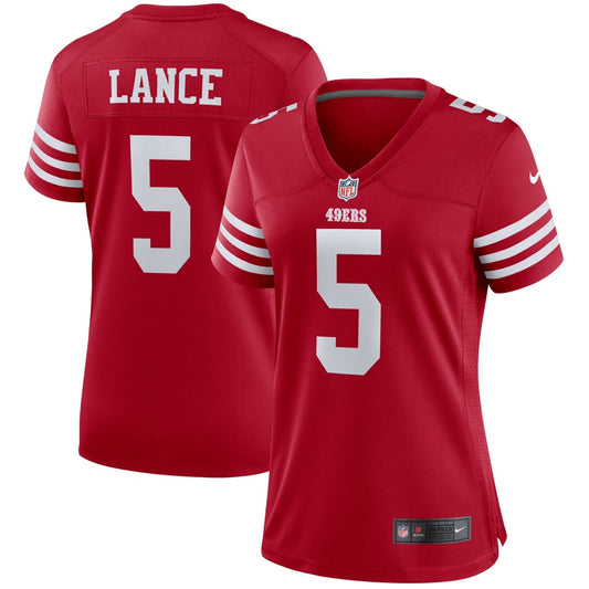 Trey Lance San Francisco 49ers Nike Women's Team Player Game Jersey - Scarlet