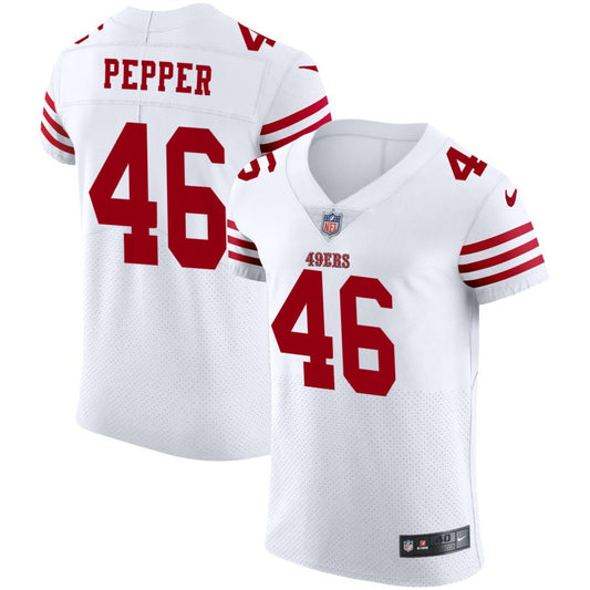 Taybor Pepper San Francisco 49ers Nike Vapor Elite Jersey - White