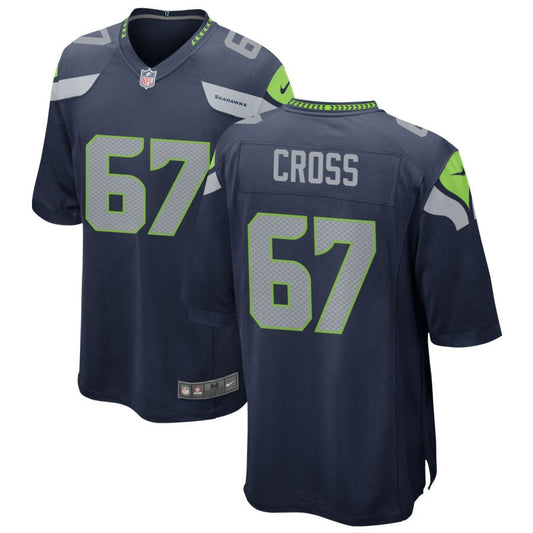 Charles Cross Seattle Seahawks Nike Game Jersey - College Navy