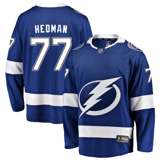 Victor Hedman Tampa Bay Lightning Fanatics Branded Home Breakaway Jersey - Blue