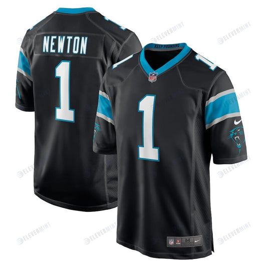 Cam Newton 1 Carolina Panthers Men's Game Jersey - Black