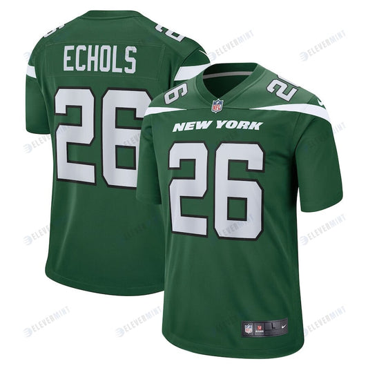 Brandin Echols 26 New York Jets Men Game Jersey - Gotham Green