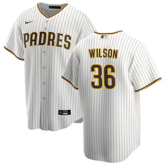 Steven Wilson San Diego Padres Nike Home Replica Jersey - White