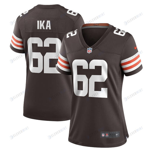 Siaki Ika 62 Cleveland Browns Women Team Game Jersey - Brown