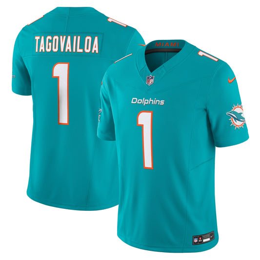 Tua Tagovailoa Miami Dolphins Nike Vapor F.U.S.E. Limited Jersey - Aqua