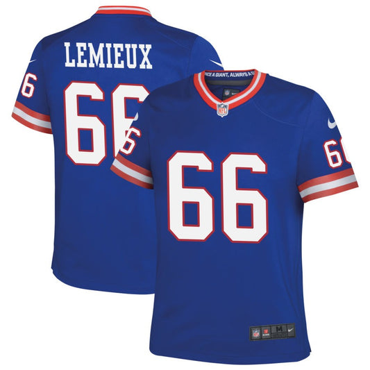 Shane Lemieux New York Giants Nike Youth Classic Game Jersey - Royal