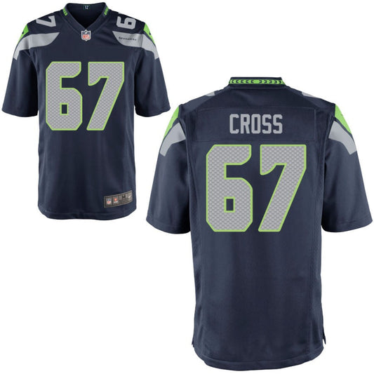 Charles Cross Seattle Seahawks Nike Youth Game Jersey - College Navy