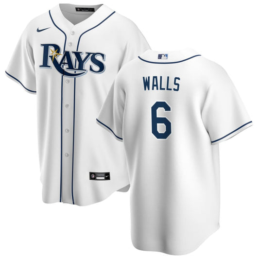 Taylor Walls Tampa Bay Rays Nike Youth Home Replica Jersey - White